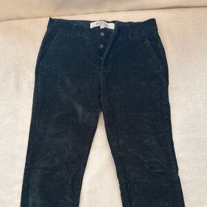 Topman Green Corduroy Stretch Skinny Men's Pants